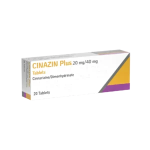 CINAZIN Plus CINAZIN Plus 20 mg/40 mg tablets cinnarizine/dimenhydrinate