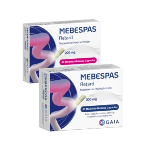 MEBESPAS RetardMEBESPAS Retard Mebeverine Hydrochloride hard capsules 200 mg MEBESPAS Retard Mebeverine Hydrochloride hard capsules 200 mg